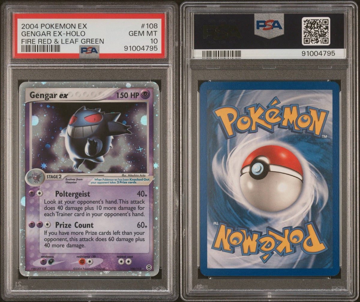 Gengar EX Holo 2004 EX Fire Red & Leaf Green PSA 10 👻🔮 POP - 105 – Photo 3